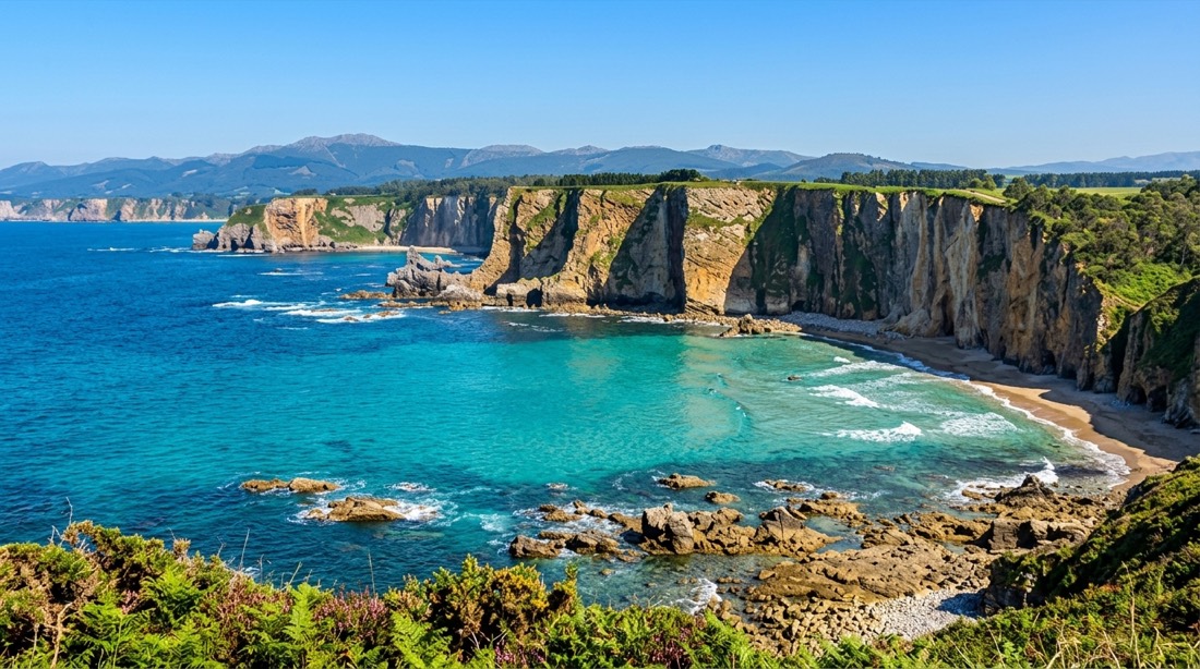 Cliffs at Cabo Busto, Asturias